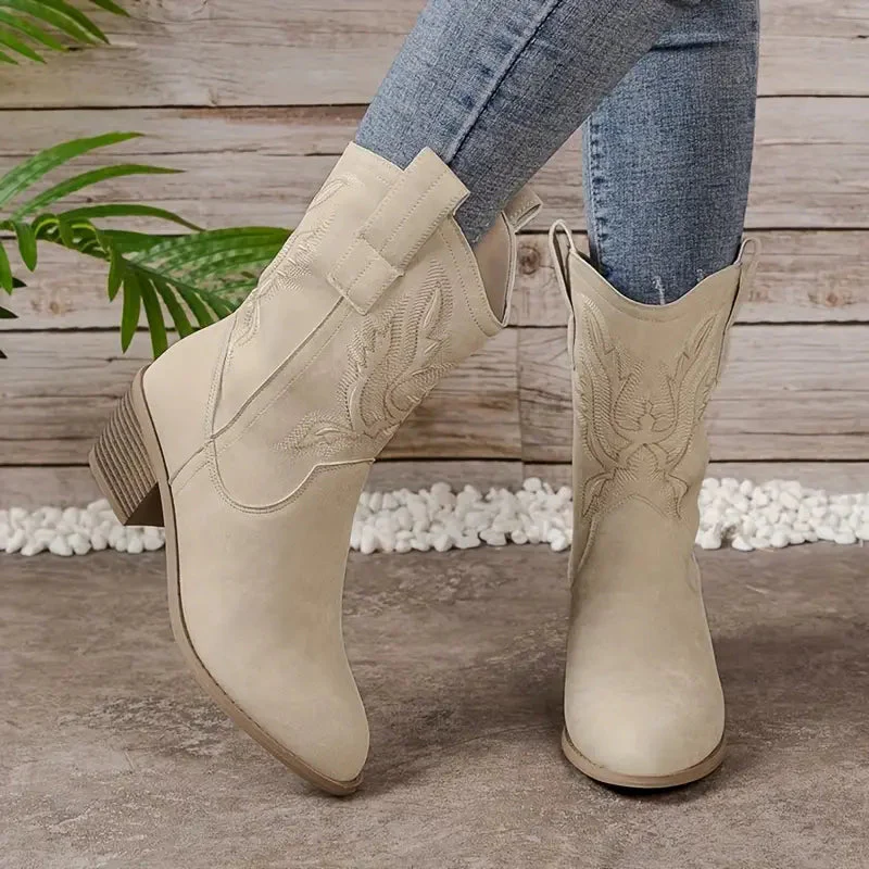 Heeled Women’s Cowgirl Boots - Image 2