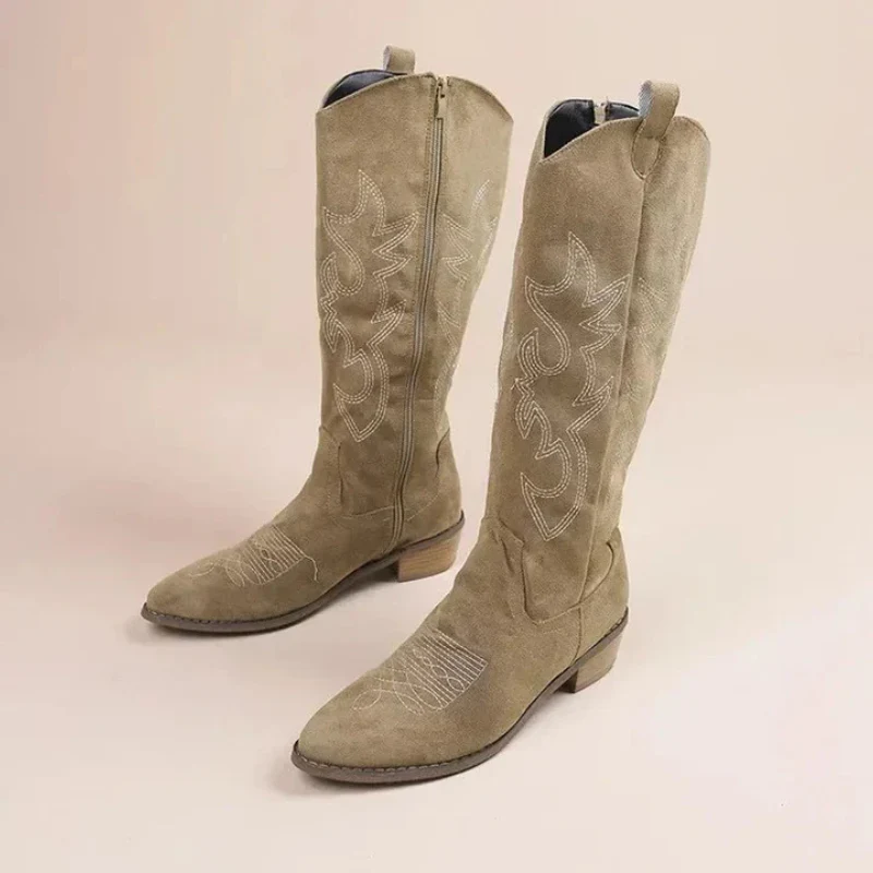 Modern Women’s Knee High Cowgirl Boots - Image 4