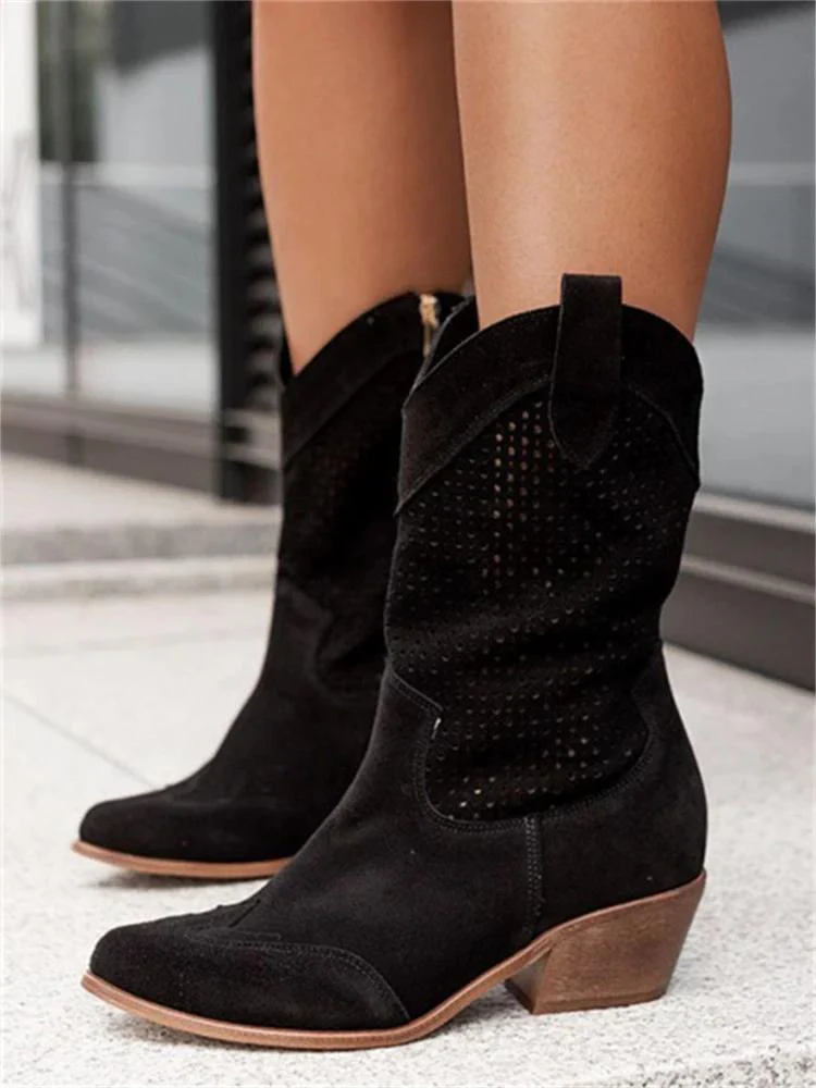 Elegant Heeled Women’s Cowgirl Boots - Image 4