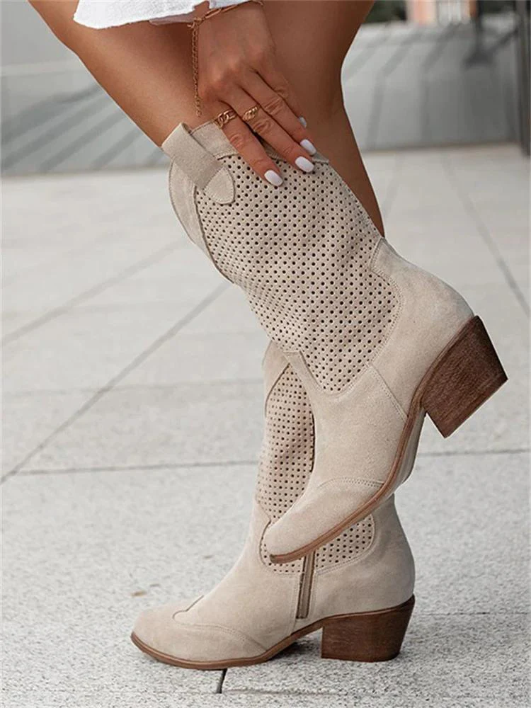 Elegant Heeled Women’s Cowgirl Boots - Image 5