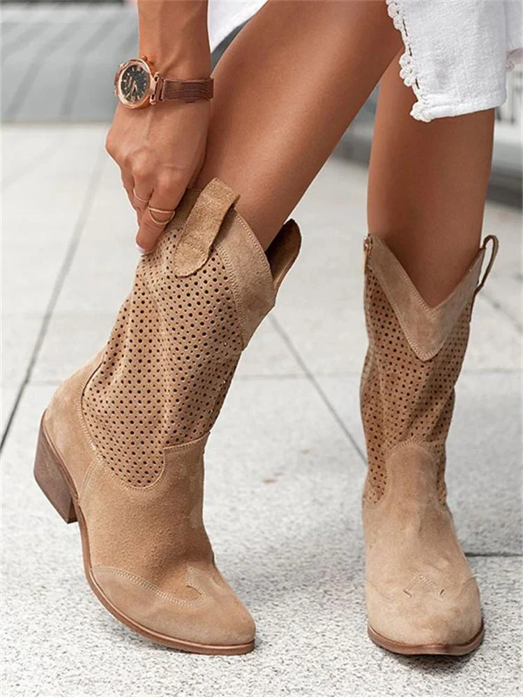 Elegant Heeled Women’s Cowgirl Boots - Image 6