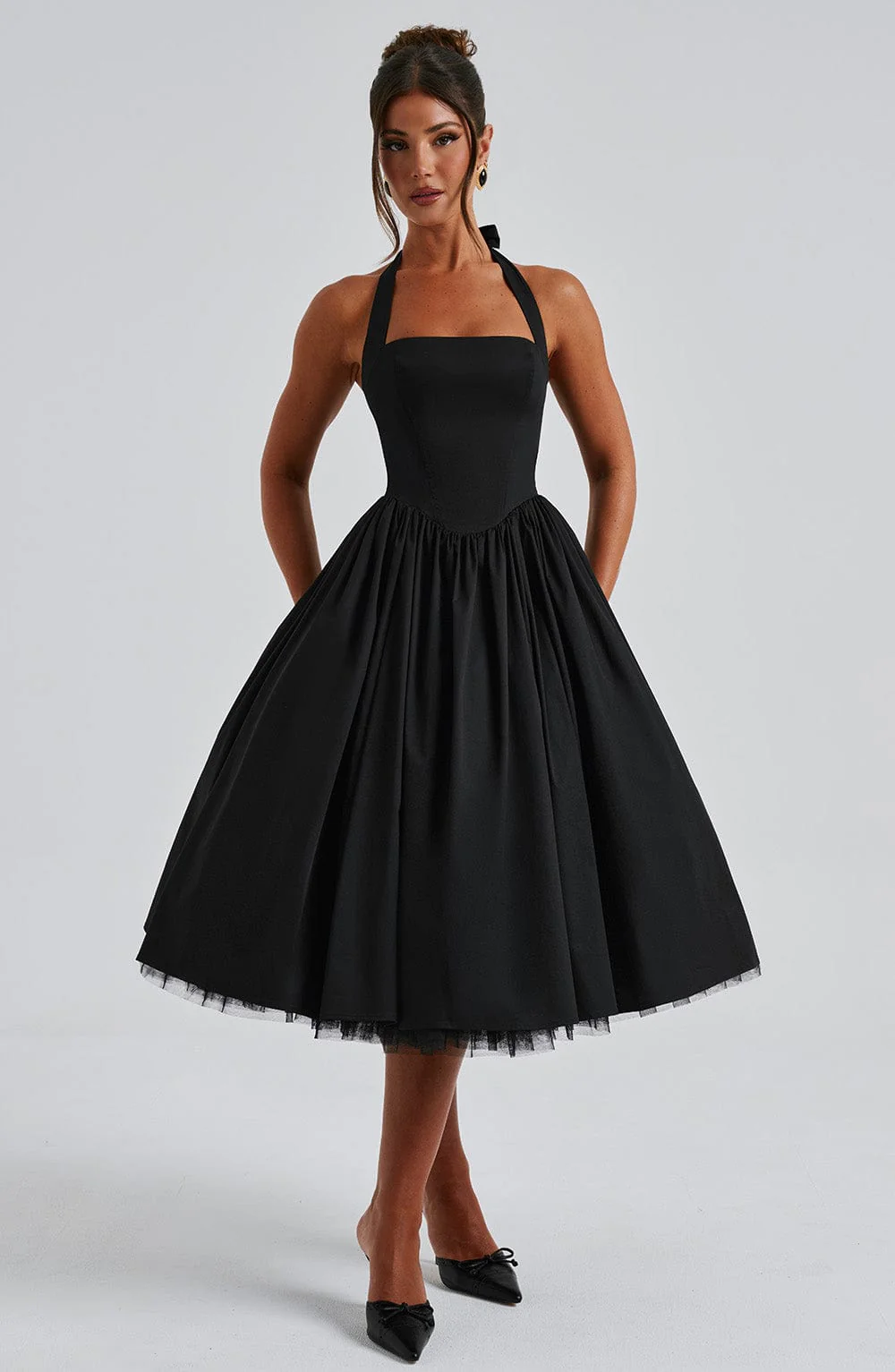 Elegant Esplendor Wedding Geust Midi Dress - Image 8