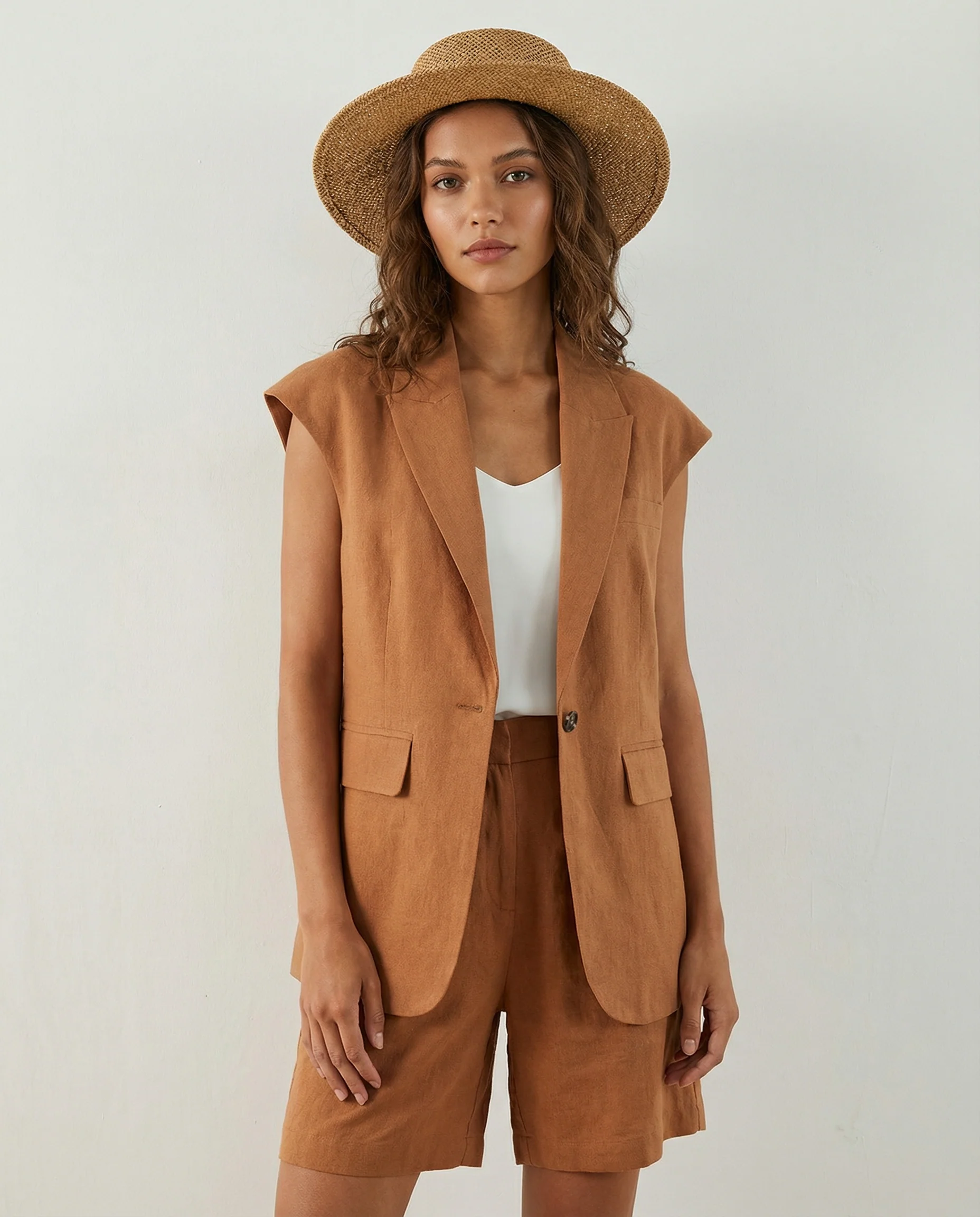 Women's Blazer Suit – Stylish Linen-Cotton Blend for Summer - Image 4