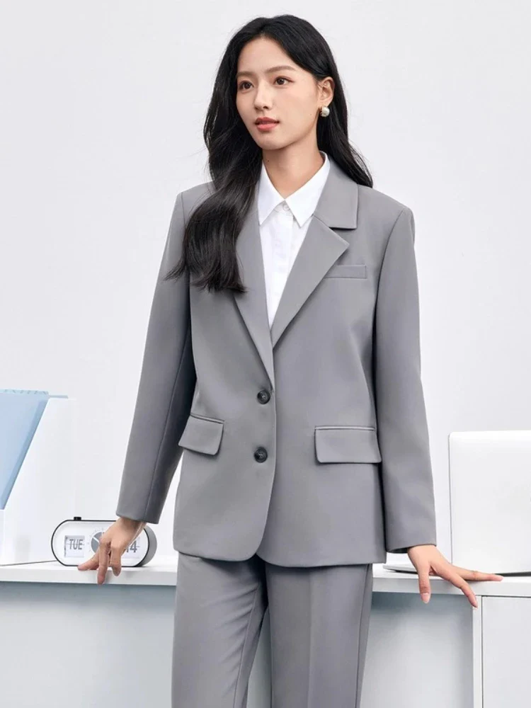 Women's Blazer – Tailored Loose Fit for Effortless Autumn Style - Image 6