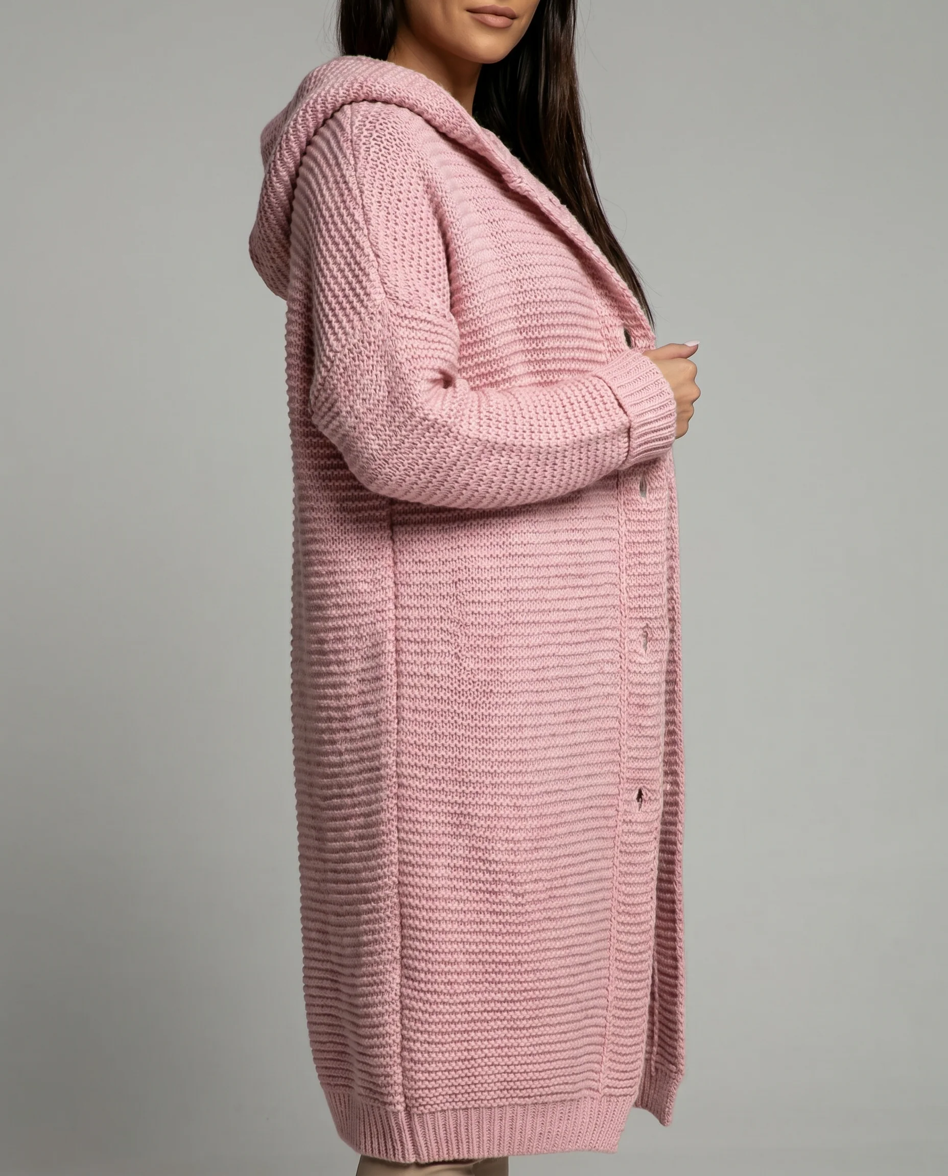 Women's Hooded Oversized Cardigan - Image 2