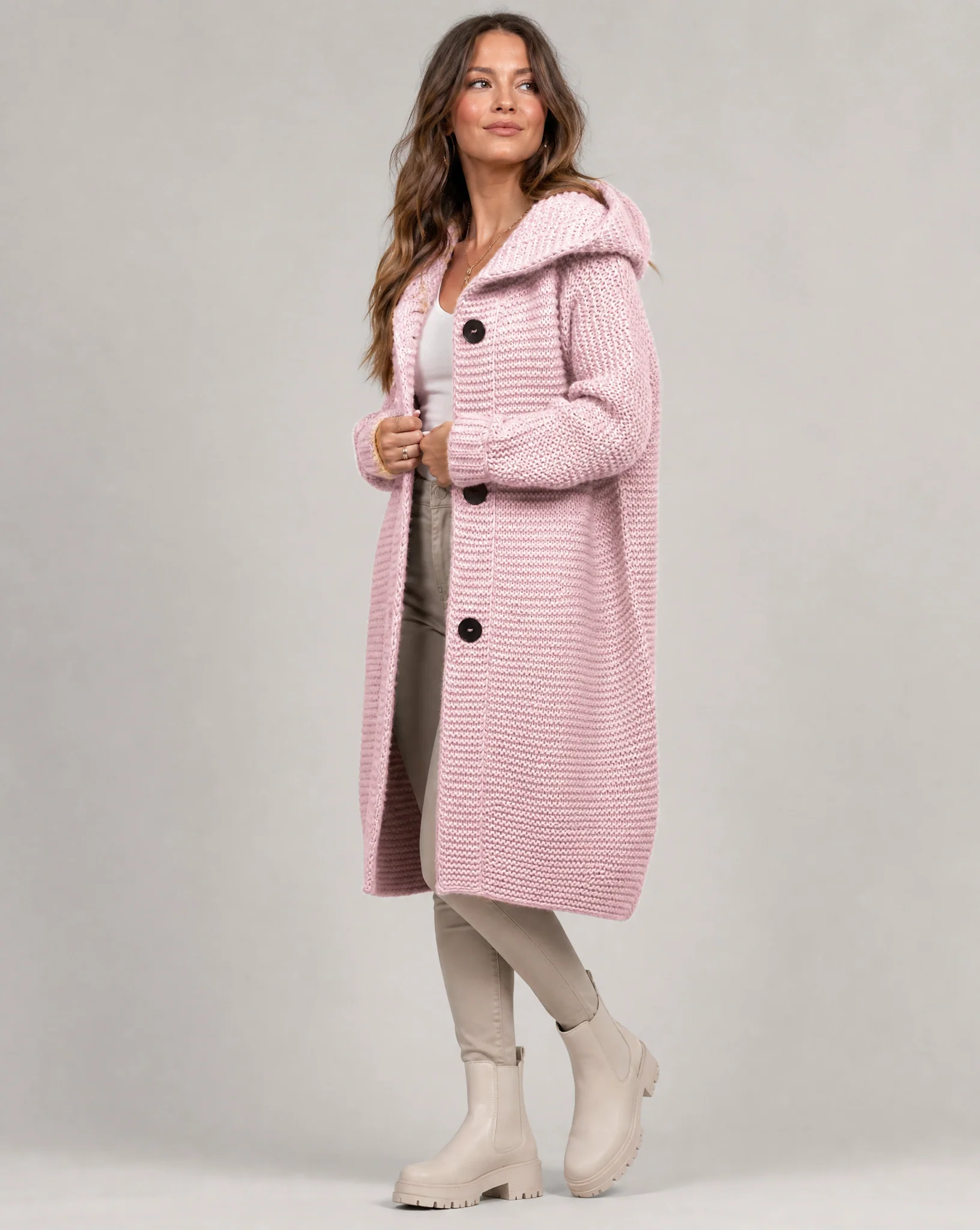 Women's Hooded Oversized Cardigan - Image 4