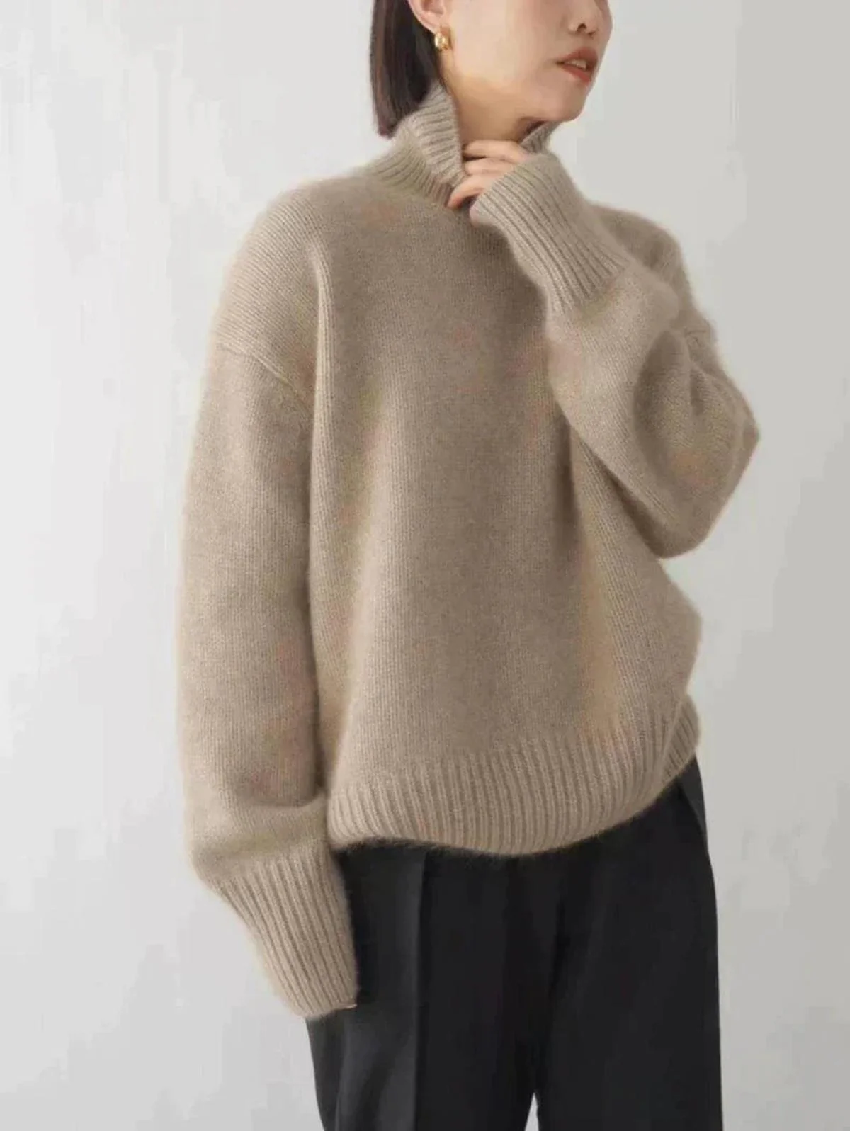 Women's Turtleneck Sweater - Image 6