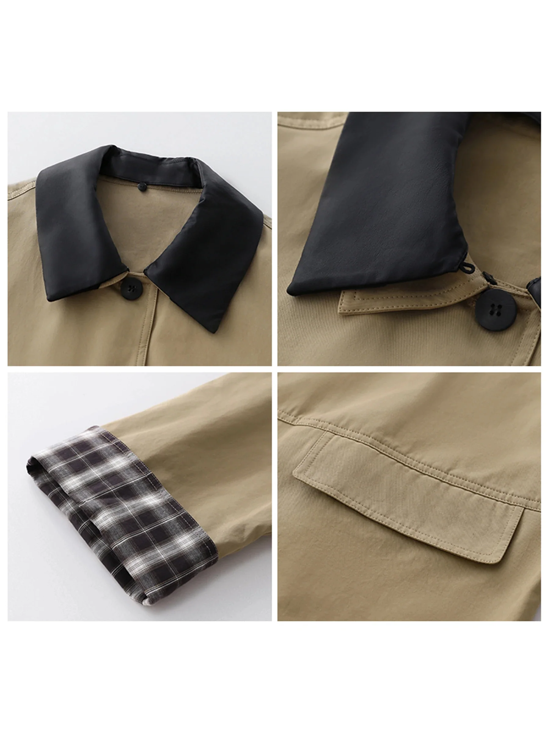 Women's Contrast Trim Button-Up Jacket - Image 8