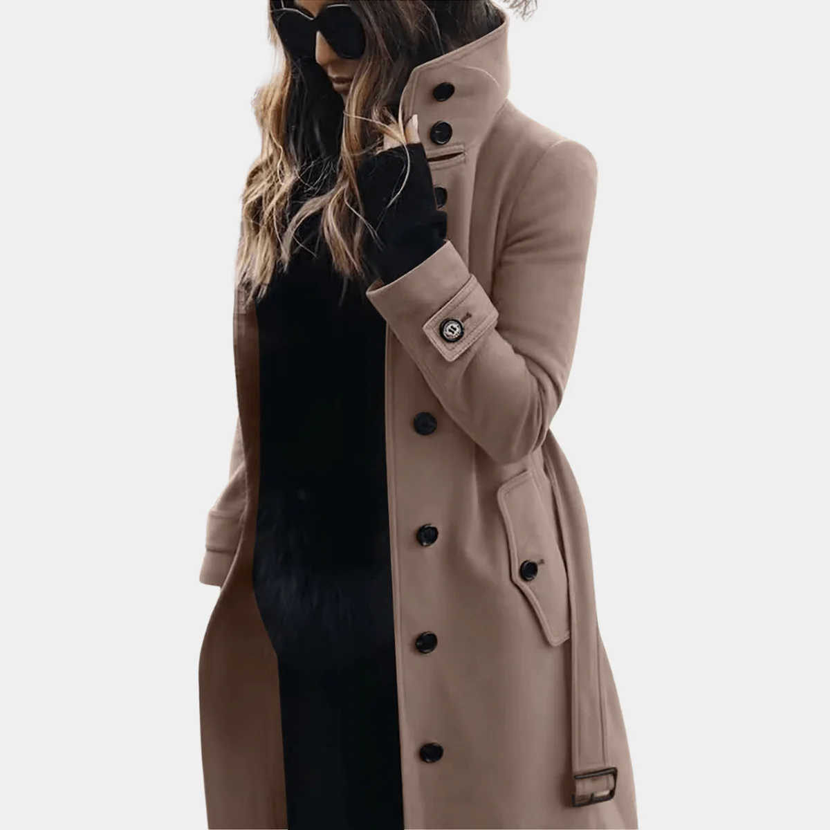 Women's Elegant Warm Trench Coat - Image 4