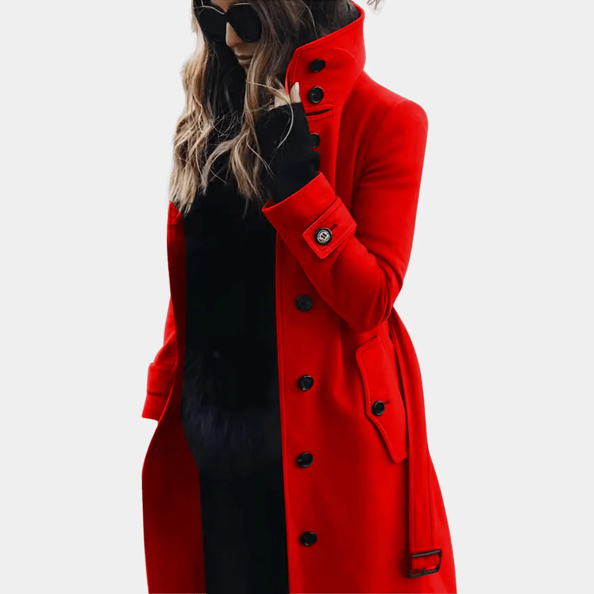 Women's Elegant Warm Trench Coat - Image 6