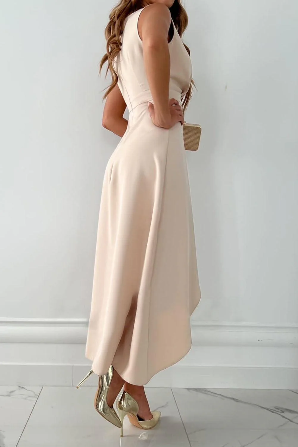 Women's Elegant Wrap Wedding Guest Maxi Dress - Image 2