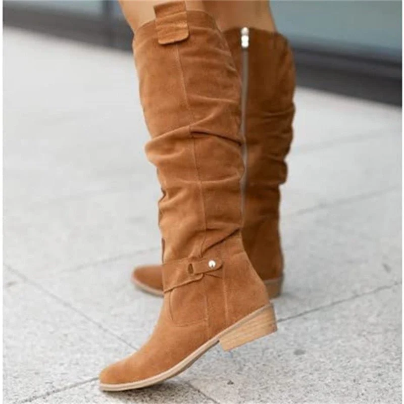 Women's Versatile Flat Knee High Boots - Image 6