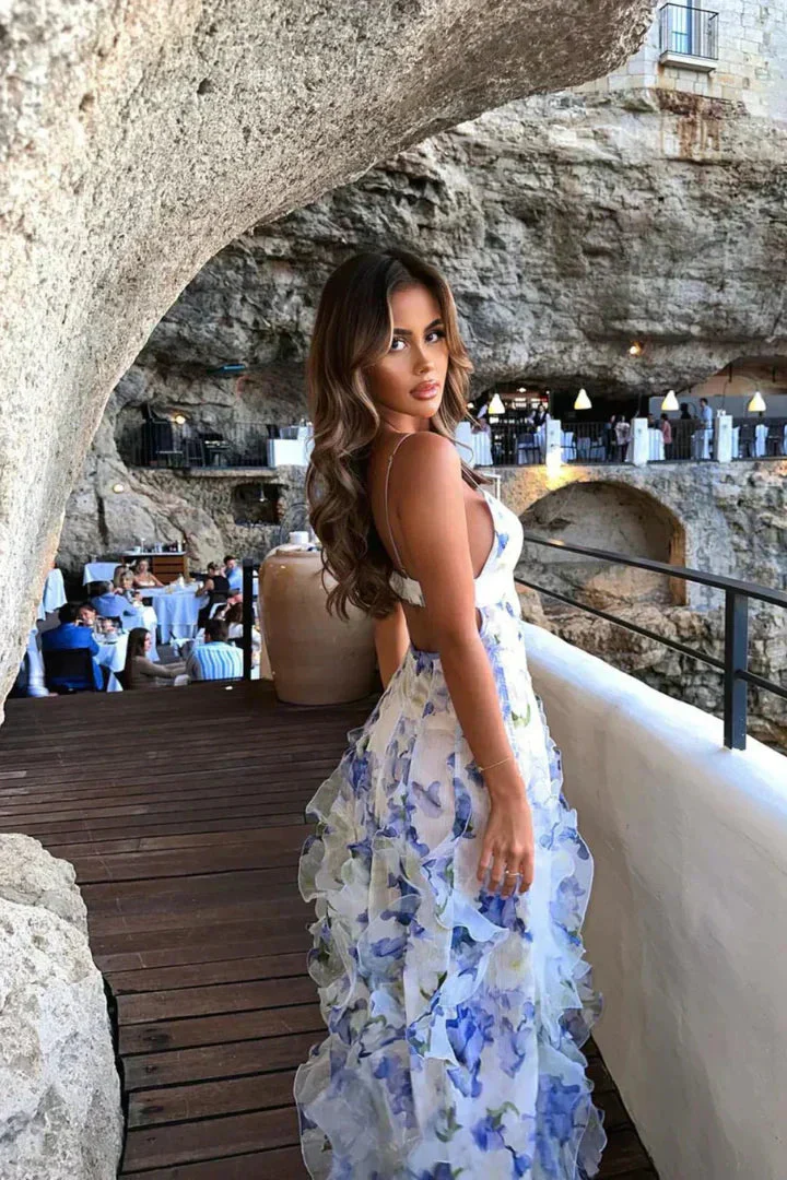 Women's Floral Summer Party Maxi Dress - Image 2