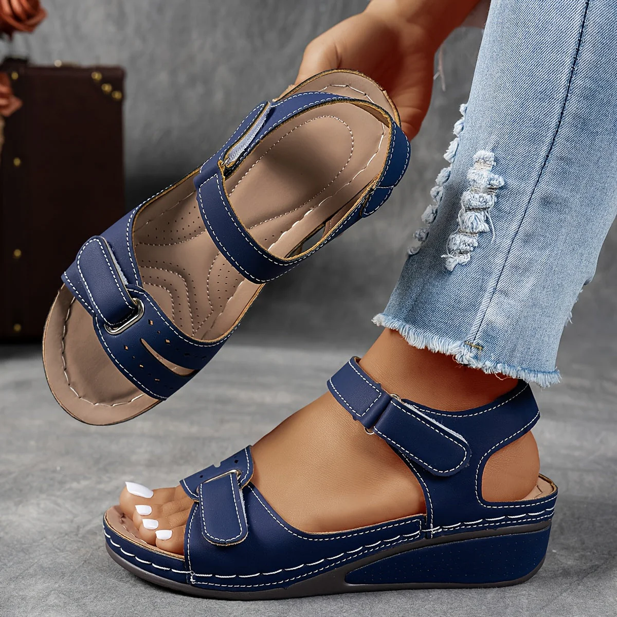 Women's Comfort Sandals with Adjustable Straps - Image 6