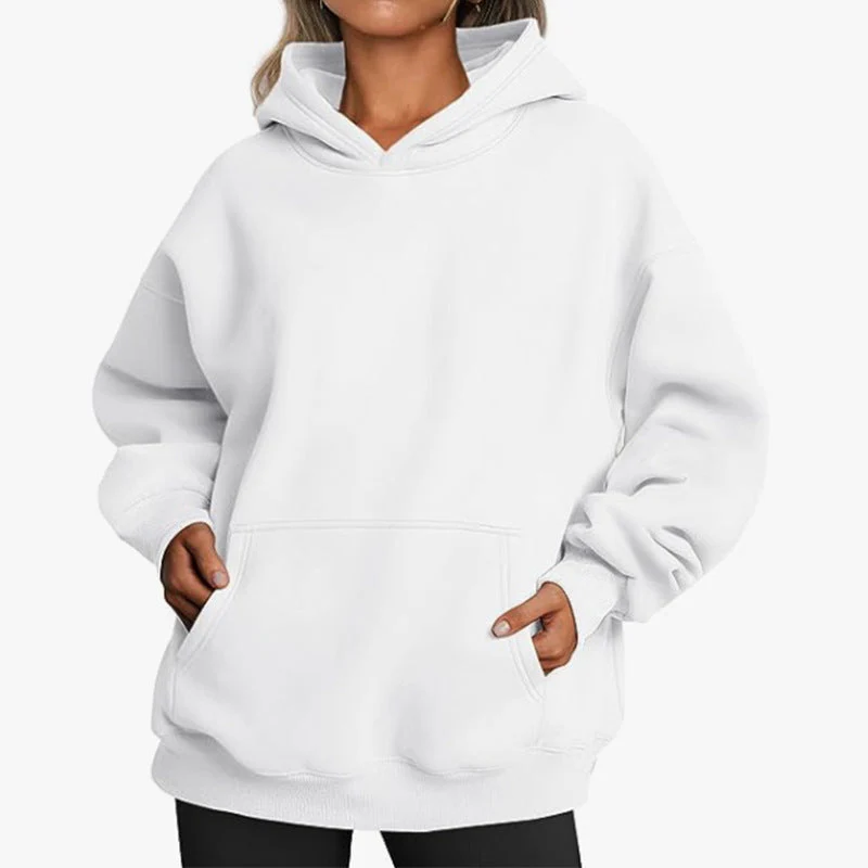 Women's oversized hoodie with practical pockets - Image 6