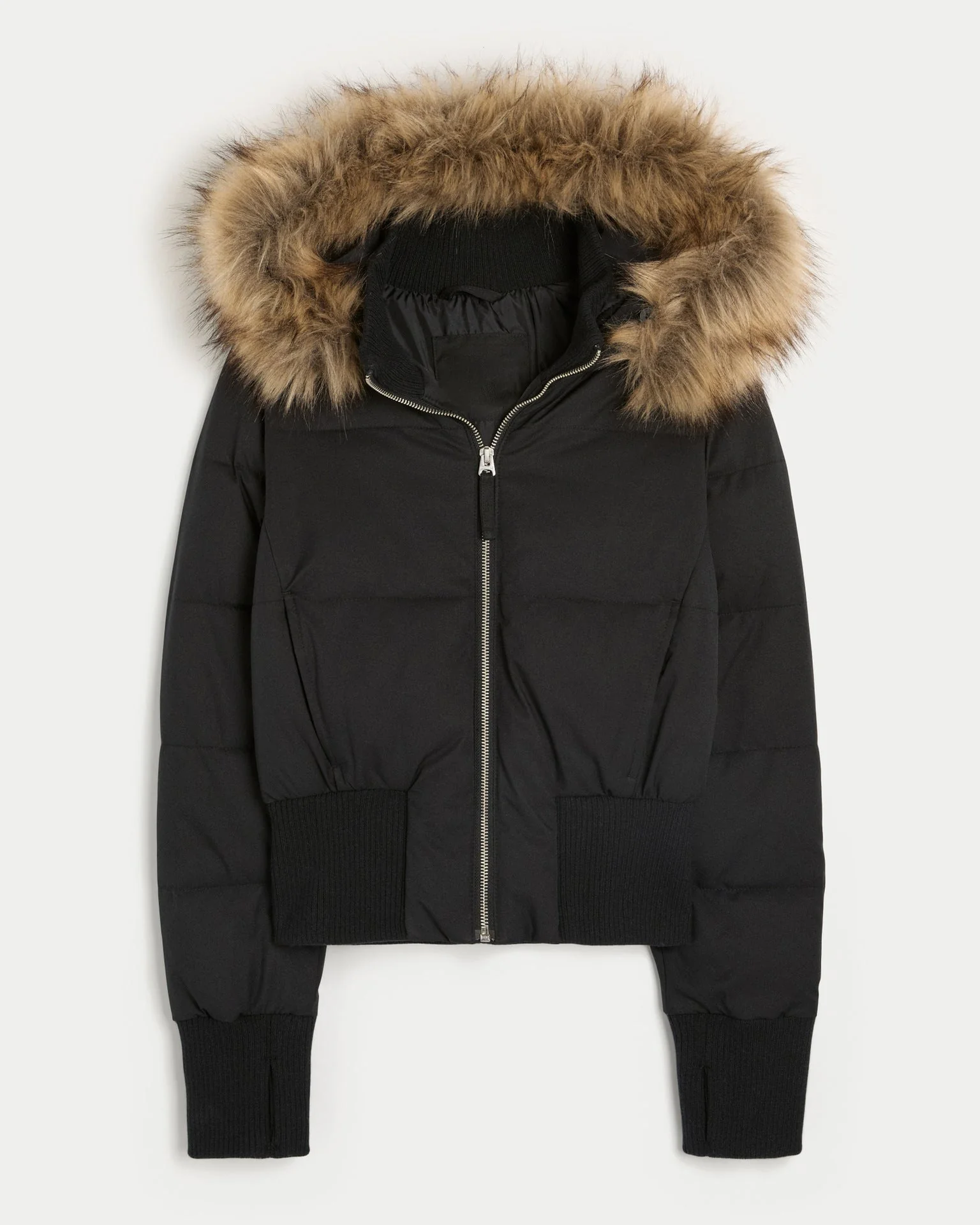 Women's Quilted Winter Jacket with Removable Hood - Image 5