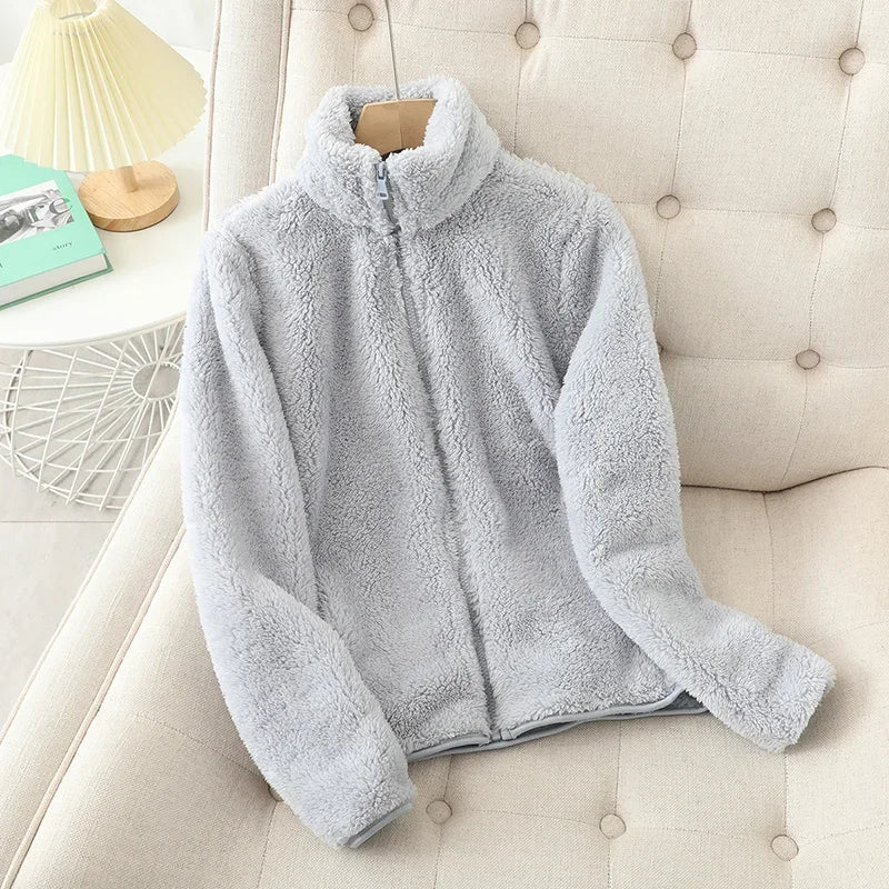 Women's Warm Cozy Fleece Jacket - Image 2