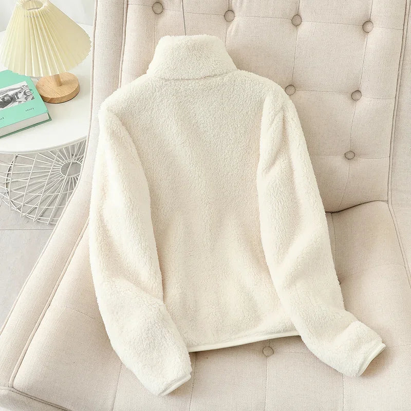 Women's Warm Cozy Fleece Jacket - Image 4