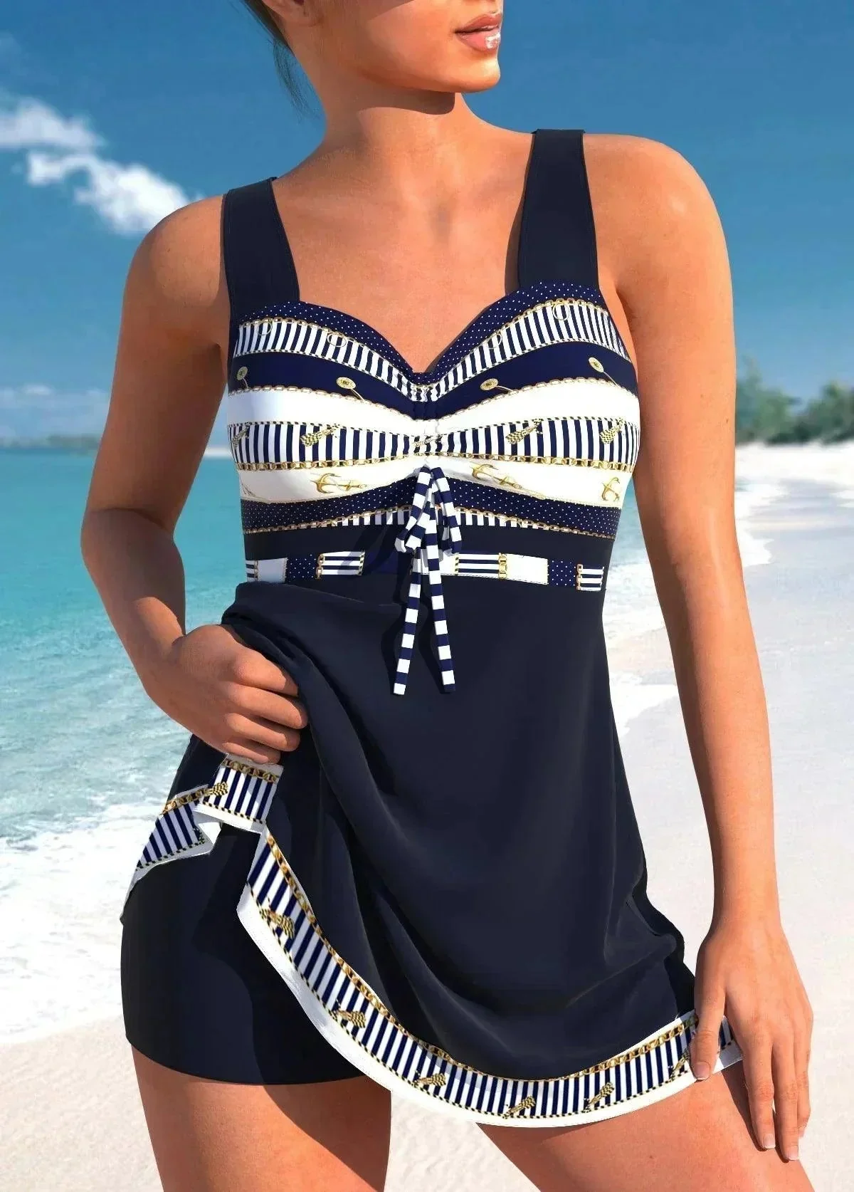 Tummy Control Tankini Set - Image 2
