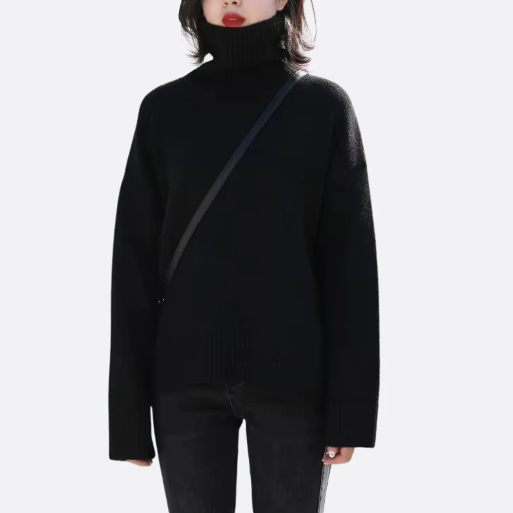Women's Warm oversized turtleneck sweater - Image 5