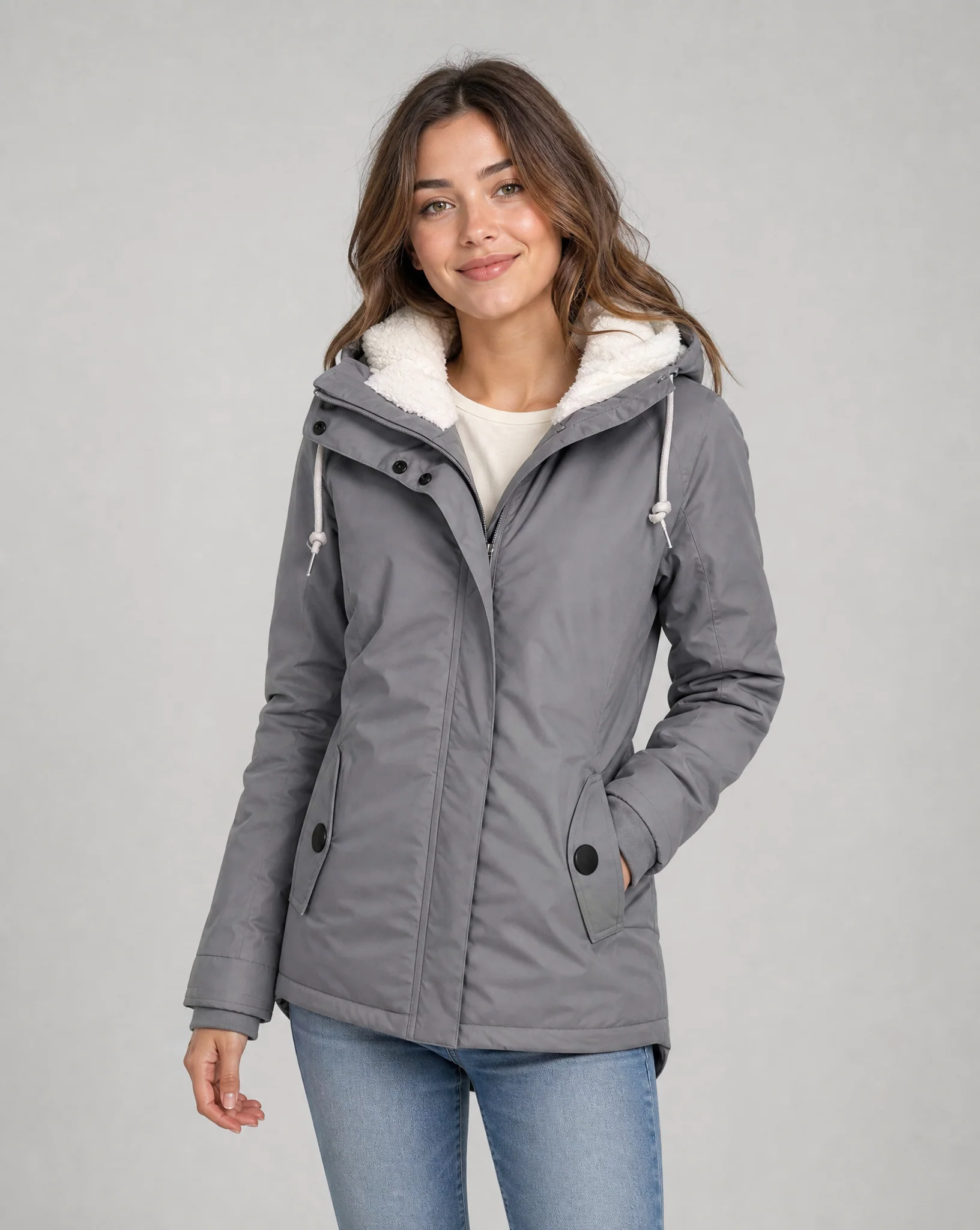 Waterproof Rain Jacket with Hood for Women - Image 4