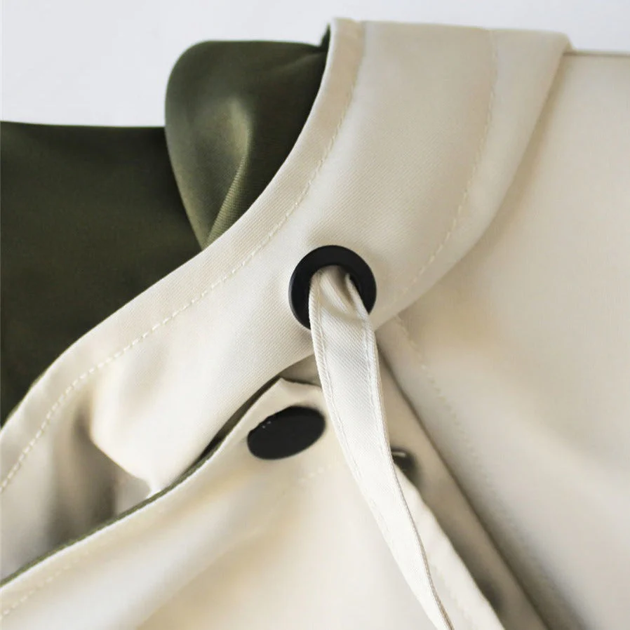 Waterproof Windbreaker Jacket with Layered Hood Design for Women - Image 3